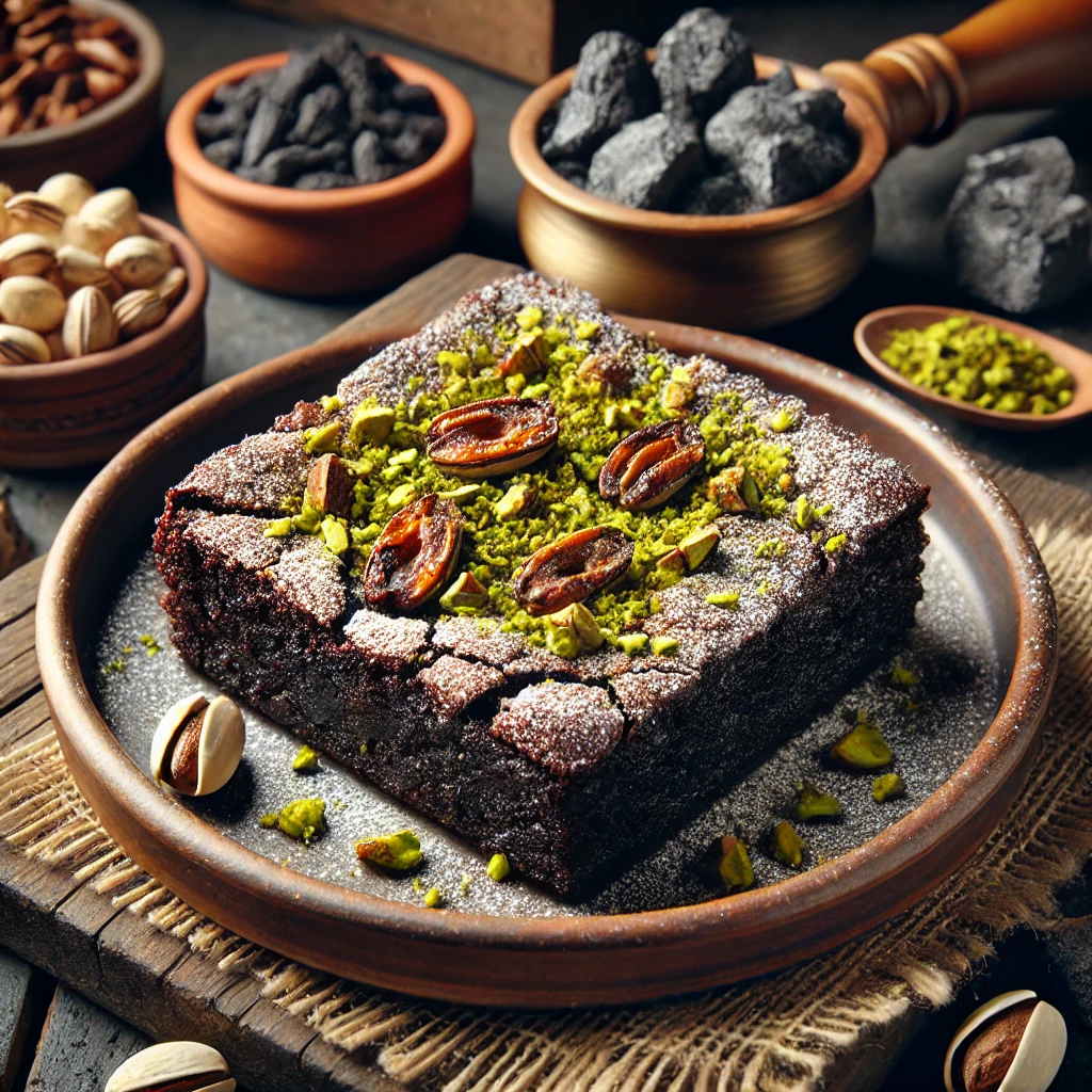 Coal-Baked Pistachio Brownie Recipe