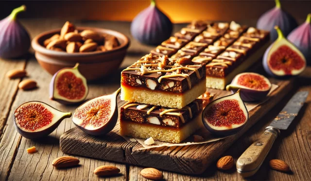 Fırınlanmış Beyaz Çikolatalı Badem Parçacıklı İncir Barı Tarifi