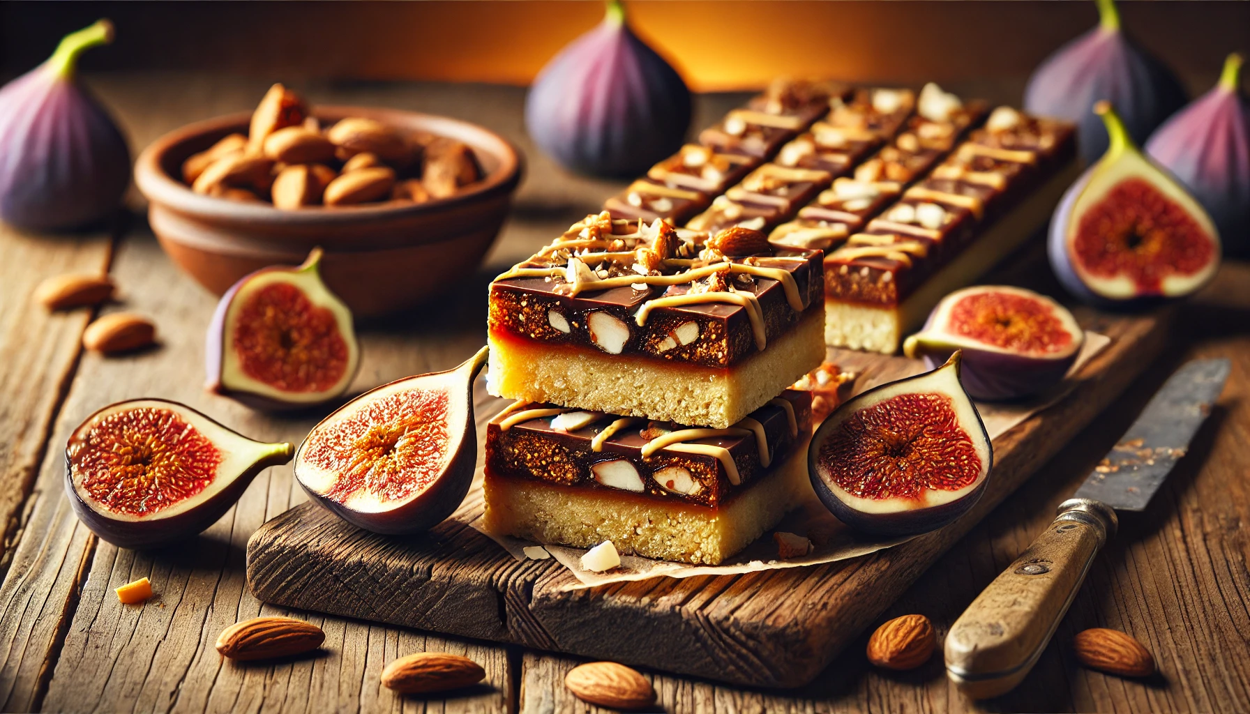 Fırınlanmış Beyaz Çikolatalı Badem Parçacıklı İncir Barı Tarifi