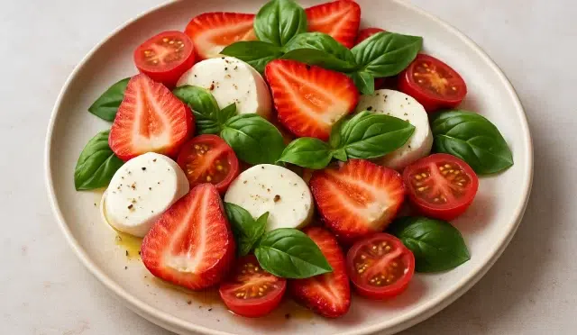 Çilekli Caprese Salatası Tarifi