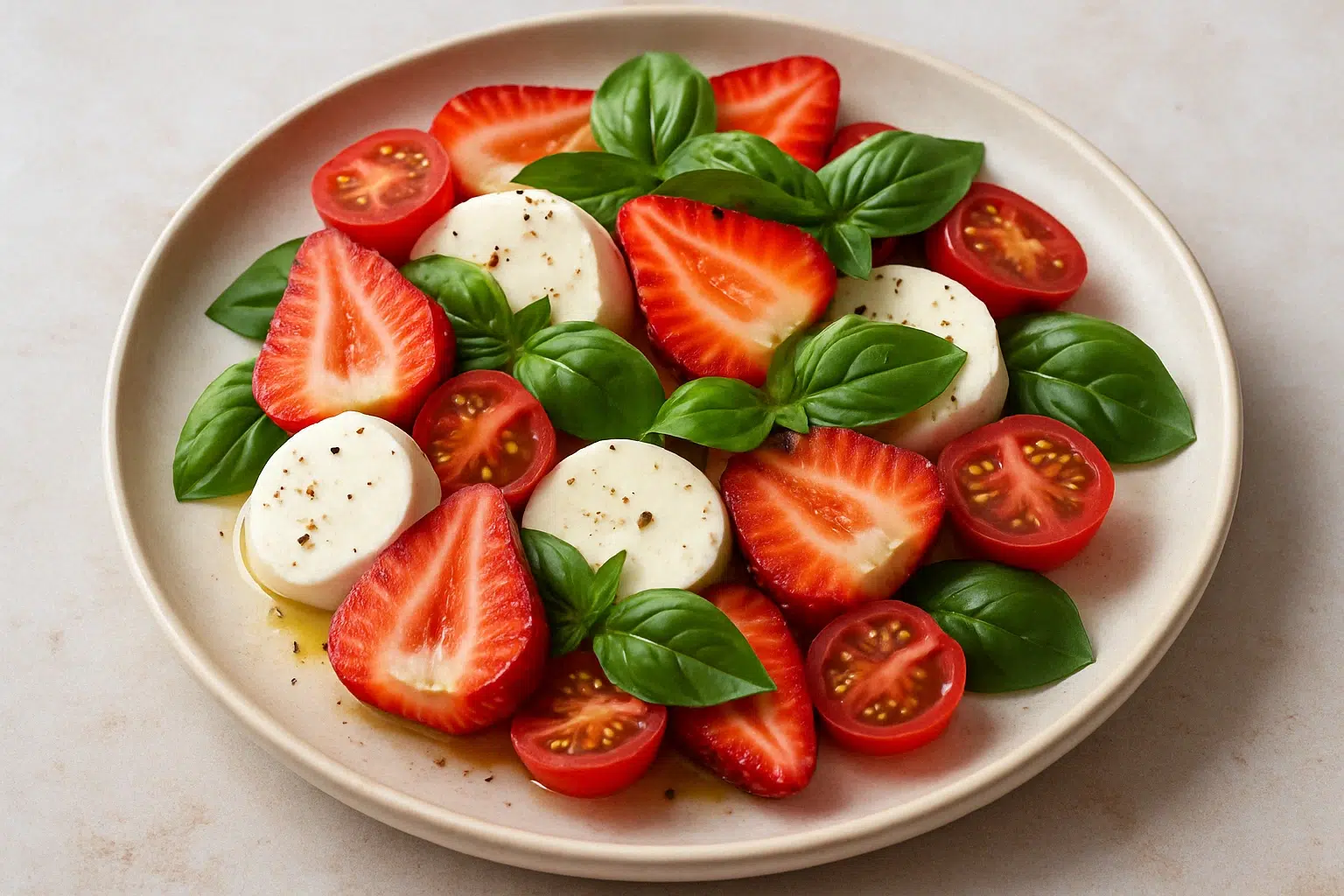 Çilekli Caprese Salatası Tarifi: Yaz Gelmeden Denemeniz Gereken Ferah Lezzet