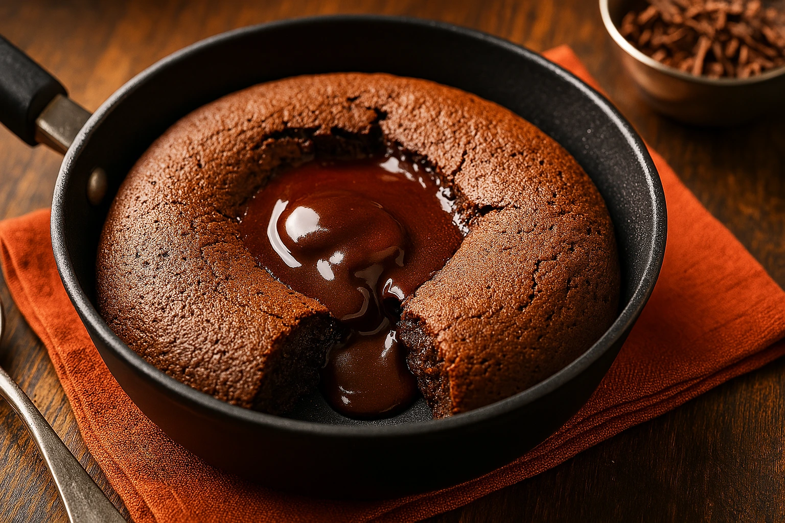 Fırın Yok, Blender Yok, Bahane Yok! Tavada Harika ÇİKOLATALI SUFLE