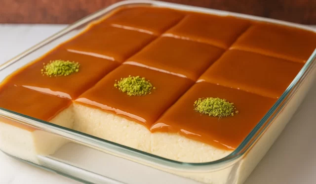 Süt Reçelli İrmik Tatlısı Tarifi